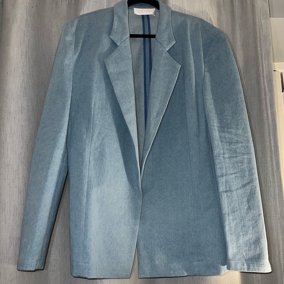 Bronx and Banco Britney Denim Blazer in Blue Denim - Picture 6 of 8